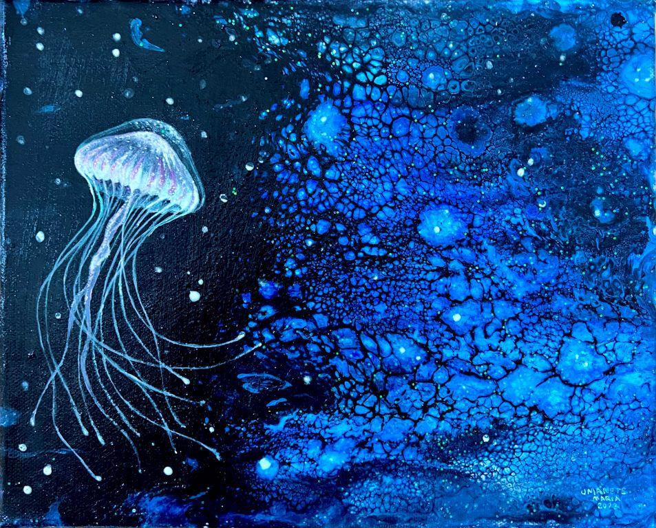 Jelly Fish Painting 2024