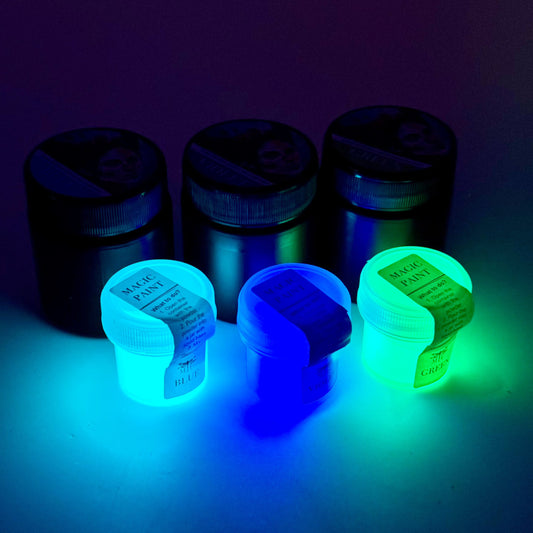 Fluorescent paint. 50 ml. 3 colors set